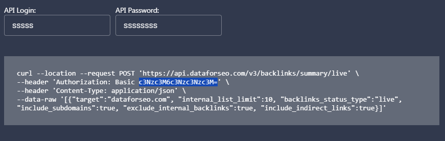 Tutorial + Template: Backlink Analyse mit DataForSEO API Key 3 DataforSEO Key